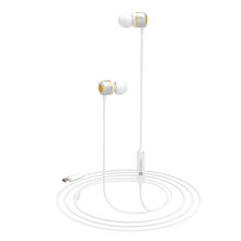 Portronics Conch 20 in-Ear Wired Earphone with Type-C Jack, Powerful Audio, Built-in Mic (White)